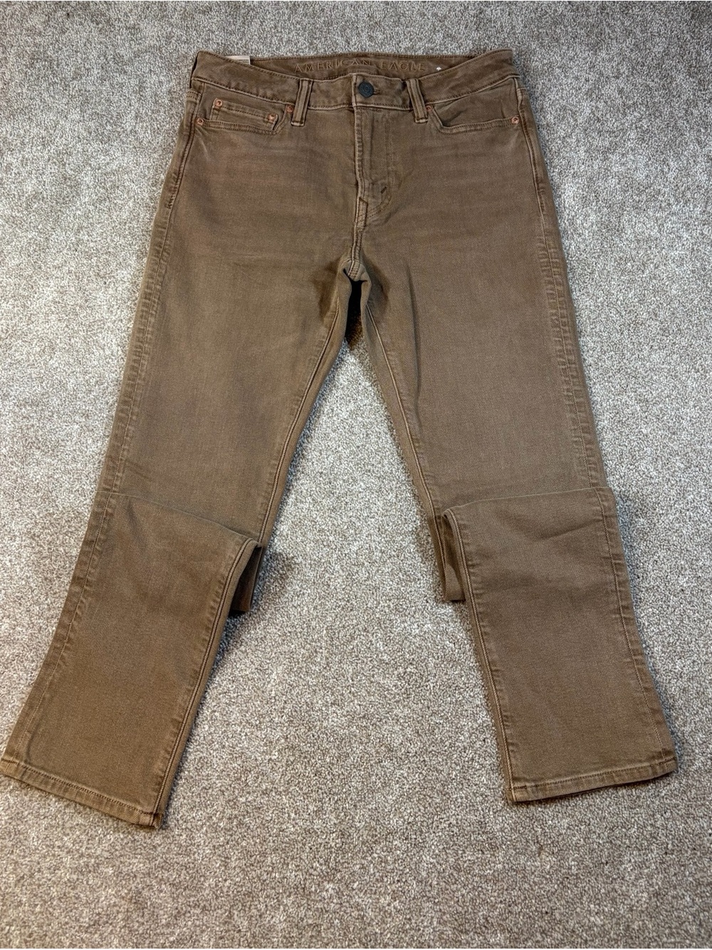 American Eagle Outfitters Easy Flex Straight Jeans in Brown 30x32